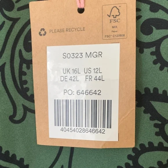 NWT Boden Green Floral One Piece Swimsuit - Picture 4 of 6